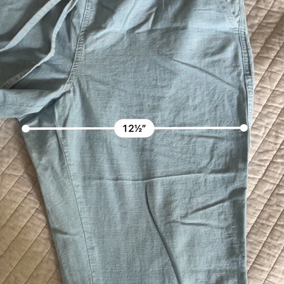 J.Crew Chambray Tie-Waist Denim Crop Pants - Picture 6 of 7